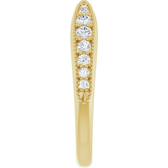 Contoured Match Wedding Band