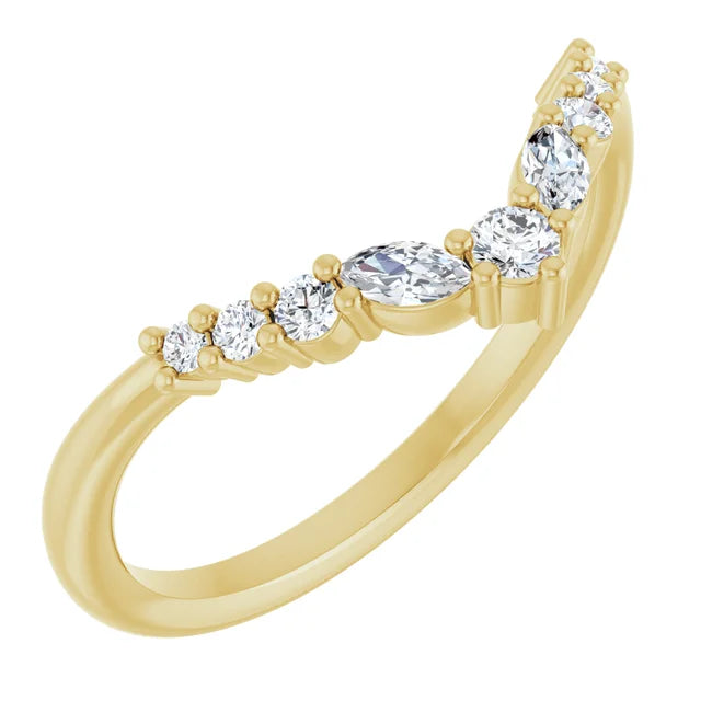 Curved Wedding Band