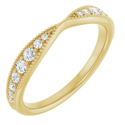 Contoured Match Wedding Band
